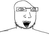 deformed open_mouth soyjak variant:very_unknown // 729x586 // 39.9KB