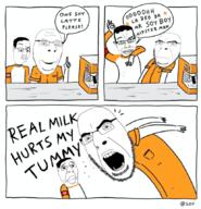 comic flag:nazi_germany glasses hair milk nazi_germany open_mouth soy soyjak stonetoss stubble subvariant:nucob swastika teeth text variant:chudjak variant:cobson // 828x859 // 571.1KB