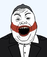 black_jacket clothes crazy_hamburger face_paint fattv grey_hair hair joker variant:alicia white_shirt white_skin // 592x720 // 16.5KB