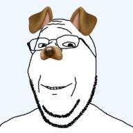 facemask filter happy no_background puppy puppy_filter snapchat stubble subvariant:wholesome_soyjak variant:gapejak wholesomeredditgold // 800x800 // 122.4KB