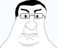 angry chud closed_mouth glasses hair merge thick_eyebrows variant:chudjak variant:pissluffare // 620x519 // 10.0KB