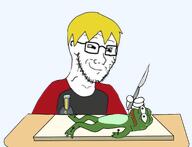 amphibian dissection frog imminent_death meta:tagme nas:pepe nate nate_higgers nusoi nusoicaca pepe pepe_the_frog subvariant:soyak_(smug) variant:soyak // 2124x1631 // 1.2MB