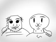 2soyjaks balding chud_troon_alliance closed_mouth clothes eyelashes friendship hair hand redraw smile soyjak stubble swastika tranny variant:bernd variant:chudjak // 960x720 // 136.2KB