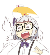 anime arm clothes glasses hair hand open_mouth stubble touhou variant:youmujak video_game yakumo_yukari yukari_whale // 573x638 // 333.6KB