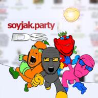 5soyjaks admin broot doll_(user) froot glasses grey_skin hand mario nintendo orange_skin pink_skin red_skin shoe smile soot soyjak_blog soyjak_party stubble sun super_mario_64_ds variant:chudjak variant:cobson variant:feraljak variant:gapejak variant:impish_soyak_ears variant:soyak video_game // 1000x1000 // 420.5KB
