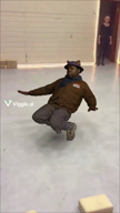 black_skin clothes cosplay dance hat irl_background jimbo_(namefag) meta:ai_generated meta:namefags niko_(oneshot) oneshot variant:alicia viggle zesty // 720x1280, 9s // 2.0MB