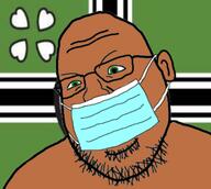 brown_skin country ear flag glasses kekistan soyjak stubble variant:shotjak // 570x511 // 171.3KB