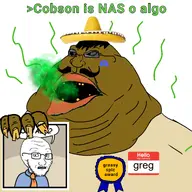 award bad_breath bad_teeth brown_skin burp discord fingernail glasses greentext greg_(user) hello_my_name_is_(sticker) meta:namefags mexico moustache obese spicroach spics stink_lines stinky subvariant:morbidmutt subvariant:soyak_(concerned) sunglasses variant:meximutt variant:soyak // 2048x2048 // 1.0MB