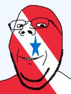 brazil flag flag:pará glasses looking_at_you pará smile soyjak star_(symbol) stubble subvariant:wholesome_soyjak teeth transparent_background variant:gapejak // 600x800 // 34.3KB