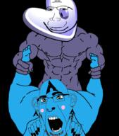 2soyjaks arch_linux ear eyelids gentoo glasses open_mouth small_eyes smile soyjak stubble subvariant:massjak subvariant:wholesome_soyjak variant:cobson variant:gapejak // 788x893 // 153.7KB