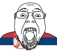 flag:serbia glasses hair open_mouth serbia soyjak stubble teeth template tongue variant:bernd // 1200x1125 // 323.2KB