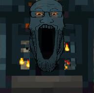 minecraft open_mouth soyjak stretched_mouth variant:markiplier_soyjak vault // 467x463 // 102.6KB