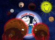 900-84-cuck-b brethen_moon brown_skin dead_space discord discord_logo_facial_mark esl evil featured fnf_pedo jarty_planet moon pedophile planet series:pedomorphs shitskin soybooru soyjak_party space subvariant:jartycuck sun trend:jartycuck variant:chudjak variant:cobson variant:soyak variant:unknown venus yellow_sclera yellow_teeth // 1916x1398 // 2.9MB