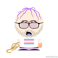 artist:conservativewaluigi beard bloodshot_eyes estrogen flag:transgender_pride_flag glasses hrt pill pills pink_hair red_eyes rope south_park sp_studio tranny transgender_flag troon variant:bernd variant:troonjak // 800x800 // 111.1KB