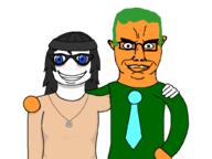 2soyjaks animutation avengers beanie blue_eyes clothes glasses lanny-toe_basqueemps_albano meta:tagme necktie smile variant:chudjak variant:soytan // 1024x768 // 19.9KB