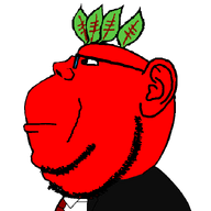 IT2GB beard beet broot broot_2026 brootal brootism closed_mouth clothes food glasses leaf leaves necktie red_skin side_profile stubble suit suit_and_tie tinted_glasses transparent_background variant:impish_soyak_ears vegetable // 700x700 // 15.7KB