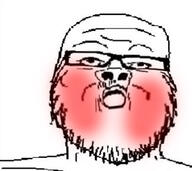 closed_mouth glasses holding_breath mustache red_face soyjak stubble variant:a24_slowburn_soyjak // 324x288 // 41.7KB