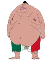 angry big_lips brown_skin closed_mouth clothes double_chin fat flag:mexico full_body gynaecomastia hair looking_to_the_left mexico morbidly_obese mustache mutt navel nipple obese remastered shorts standing subvariant:beast subvariant:endmutt subvariant:morbidmutt variant:meximutt white_background // 2382x2743 // 394.0KB