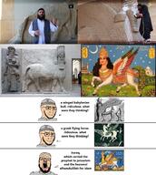 3soyjaks angry arabic_text beard brown_skin closed_mouth clothes concerned glasses irl isis islam looking_up open_mouth soyjak subvariant:soyak_(irritated) taqiyah text variant:a24_slowburn_soyjak variant:soyak // 1274x1421 // 503.4KB