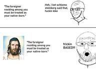 2soyjaks christianity jesus kike meta:possibly_duplicate text variant:soyak variant:two_pointing_soyjaks // 975x705 // 318.9KB