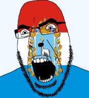 animal crown deer flag flag:samara_oblast full_head glasses hair looking_to_the_right oblast open_mouth russia samara_oblast soyjak stubble teeth text transparent transparent_background variant:cobson // 721x789 // 147.6KB