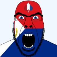 angry animal bbc beard bird eagle facial_mark flag flag:netherlands flag:sint_maarten forehead_mark glasses latin_text looking_at_you netherlands open_mouth queen_of_spades sint_maarten soyjak spade stubble subvariant:cobson_front2 text thick_eyebrows transparent transparent_background variant:cobson white_eyes // 800x800 // 51.4KB