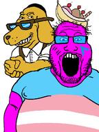 arch_linux banana banana_split_ice_cream fat flag:transgender_pride_flag happy_merchant janny nas:janny quote quote_(user) tranny variant:markiplier_soyjak // 768x1024 // 73.4KB