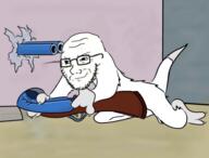 animal cartoon cat closed_mouth glasses possum shotgun smile smug soyjak stubble tom_and_jerry variant:soyak // 947x720 // 422.5KB