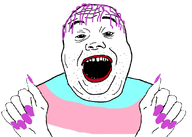 flag:transgender_pride_flag hand hands_up lipstick nails open_mouth painted_nails tranny trans troon variant:alicia // 908x650 // 104.8KB