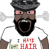 bald balding black_skin hate jpegmafia rap subvariant:science_lover text variant:markiplier_soyjak // 1170x1153 // 229.1KB