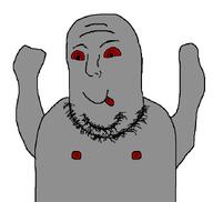 9a0c admin arms_up gray_skin grey_skin meta:namefags nipple no_glasses red_eyes stubble subvariant:flubbert tongue_out variant:norwegian white_background // 700x662 // 12.0KB