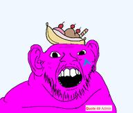 angry banana_split_ice_cream open_mouth quote stubble subvariant:jared variant:feraljak // 1024x870 // 77.2KB