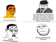 biting_lip calm capitalism doctos glasses judaism open_mouth rich scared screaming stubble subvariant:hornyson surprised text variant:chudjak variant:cobson variant:feraljak wordswordswords // 4032x3024 // 995.4KB