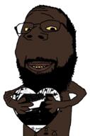 arm big_lips big_nose black_skin death_grips glasses hand heart holding_heart holding_object jenny_death mc_ride messy_hair nigger occult smile soyjak stubble subvariant:wholesome_soyjak the_powers_that_b thrembo variant:gapejak yellow yellow_teeth // 676x1021 // 95.9KB
