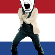 angry animated country dance flag flag:netherlands full_body gangnam_style glasses irl netherlands open_mouth soyjak stubble variant:cobson // 300x460 // 502.7KB