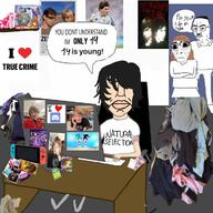 3soyjaks danny_phantom discord ember's_ghost_squad female glasses long_hair mustache my_little_pony natural_selection nintendo nintendo_switch randy_stair subvariant:pol_face variant:chudjak variant:cobson video_game you_don't_understand // 1200x1200 // 182.9KB