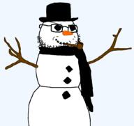 carrot clothes coal glasses hat scarf smile smirk smoking_pipe smug snow snowman stick stubble twig variant:soyak // 1014x958 // 23.9KB