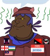 anarchism anarcho-communism antifa communism flag:anarcho-communism flag:georgia_(country) flag:malaysia flag:transgender_pride_flag flag:uzbekistan georgia hammer_and_sickle hello_my_name_is_(sticker) jimbo_(namefag) malaysia meta:revjak nigger niko_(oneshot) oneshot shitskin slopjak speech_bubble stink_lines subvariant:mexiaryan text tranny troon uzbekistan variant:meximutt yellow_sclera // 886x987 // 88.5KB