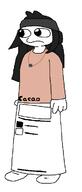 avengers clothes female full_body glases hair long_hair soyjak stonetoss variant:soytan // 311x728 // 8.7KB