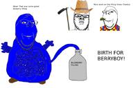 3soyjaks berryboy birth blueberry_inflation closed_mouth clothes farmer glasses gobbledy_goo hat hoe hose hose_inflation inflation_fetish liquid_inflation meta:pornographic_content meta:tagme stubble subvariant:wholesome_soyjak text variant:a24_slowburn_soyjak variant:gapejak // 900x600 // 162.3KB