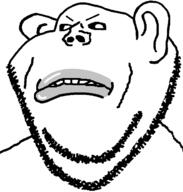 amerimutt angry black_sclera closed_mouth ear lips mutt soyjak stubble subvariant:impish_amerimutt template variant:impish_soyak_ears white_skin // 598x628 // 17.7KB