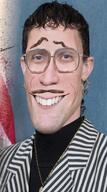american_flag black_shirt chain collared_shirt ear earring edit edited faggot furrowed_brows glasses hair irl jewelry lips long_hair moustache mullet mustache necklace photo portrait realistic series:irl_soyjaks stretched striped_clothing teeth_showing turtleneck tyler_cherry variant:mulletjak warped // 603x1080 // 1.1MB