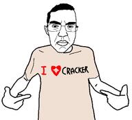 arm closed_mouth clothes cross ear glasses hair hand heart i_love pointing soyjak subvariant:patrick text tshirt variant:chudjak variant:shirtjak // 618x559 // 100.7KB