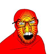 angry country flag glasses jacksepticeye kyrgyzstan looking_at_you mustache open_mouth soyjak stubble teeth variant:feraljak youtube // 1500x1500 // 66.5KB