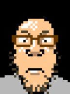 animated glasses open_mouth pixel_art soyjak stubble variant:markiplier_soyjak white_skin // 240x320 // 78.0KB