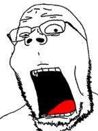 disgusted redraw screaming subvariant:wholesome_soyjak variant:gapejak // 600x800 // 40.7KB