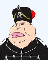 attila blue_eyes braids german_empire germanic germany hussar military military_hat military_jacket military_uniform prussia prussian skeleton skull skull_and_bones skull_hat_ornament soldier totenkopf uniform variant:meximutt // 888x1100 // 24.9KB