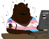 amerimutt antifa antifa_badge arm black_skin breasts brown_skin cecefem chud_(boorufag) chud_(soybooru) computer coon discord discord_trannies fist flag:lgbt_pride_flag flag:minor_attracted_person flag:transgender_pride_flag flies head map meta:op_took_a_selfie_of_xerself meta:tagme nigger nignog pantifa pedophile porch_monkey smug sticker stinky sweating this_machine_kills_fascists tits tranny troon variant:meximutt yard_ape you // 1400x1116 // 147.5KB