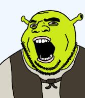 artist:nathaniel_higson brown_eyes dreamworks green_skin movie ogre open_mouth shrek smile stubble subvariant:gapealien variant:cobson variant:gapejak vest // 722x832 // 58.1KB