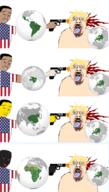 asian black_skin flag:united_states gun latino multiple_soyjaks variant:bernd variant:chudjak // 1672x2932 // 2.9MB